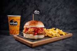 RUS SALATALI ÇITIR TAVUK BURGER MENÜ